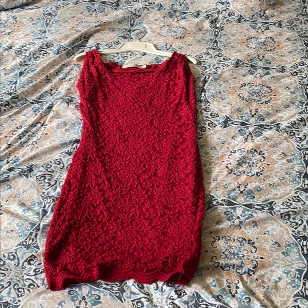 Size large Red dress, fits more like medium - Picture 1 of 3